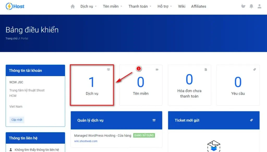 Bước 3: Thực hiện đăng ký hosting